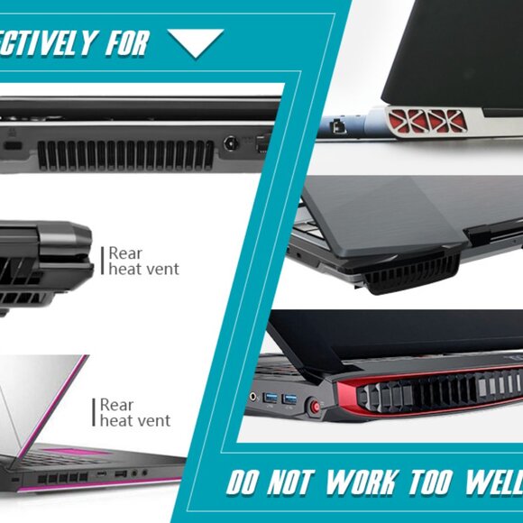 NEW!! Laptop FAST Cooling Fan, Perfect for Gaming or any laptop, 13 Wind Speed!! - Picture 11 of 12